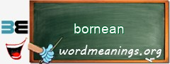 WordMeaning blackboard for bornean